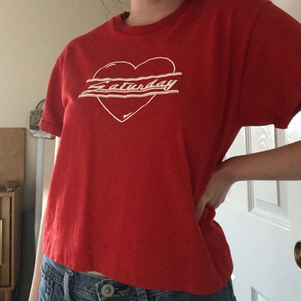 red saturday t-shirt